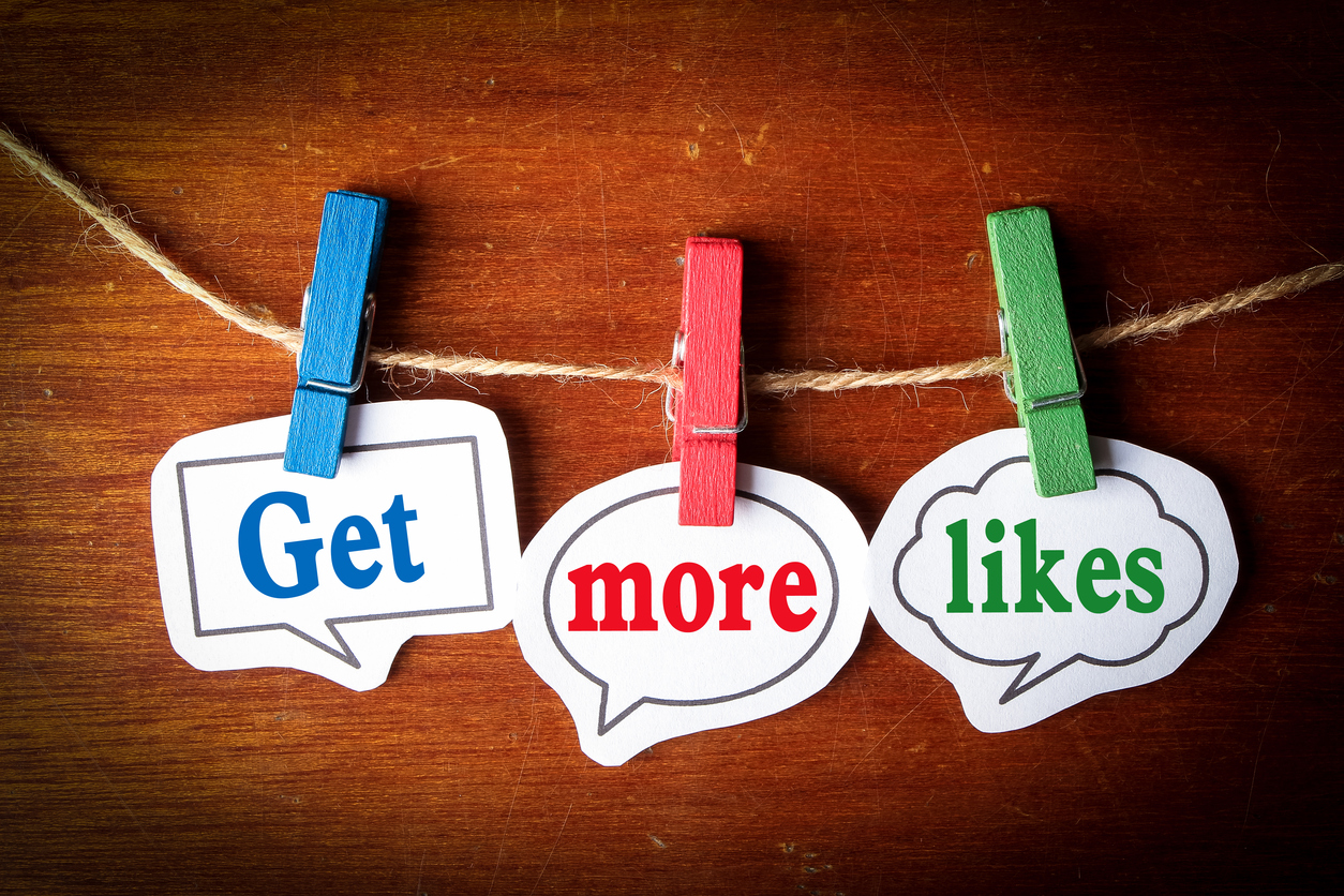Get more likes on social media and more engagement.