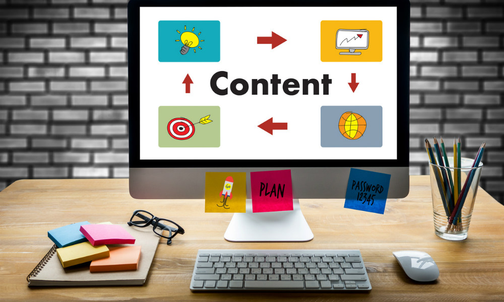 Content marketing Content Data Blogging Media Publication Information Vision Concept