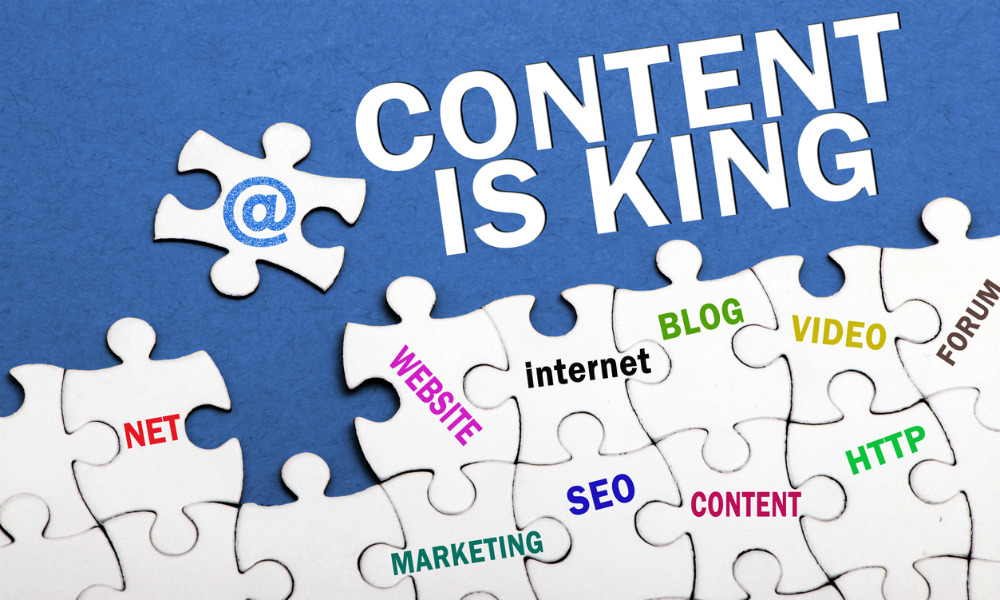 Content is king concept