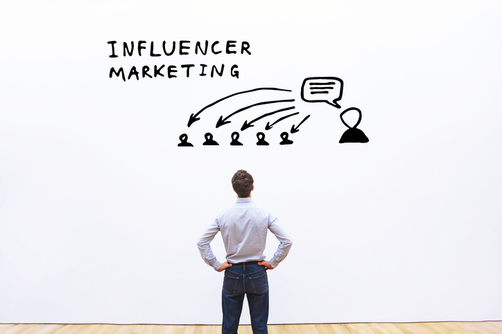 influencer marketing concept in business