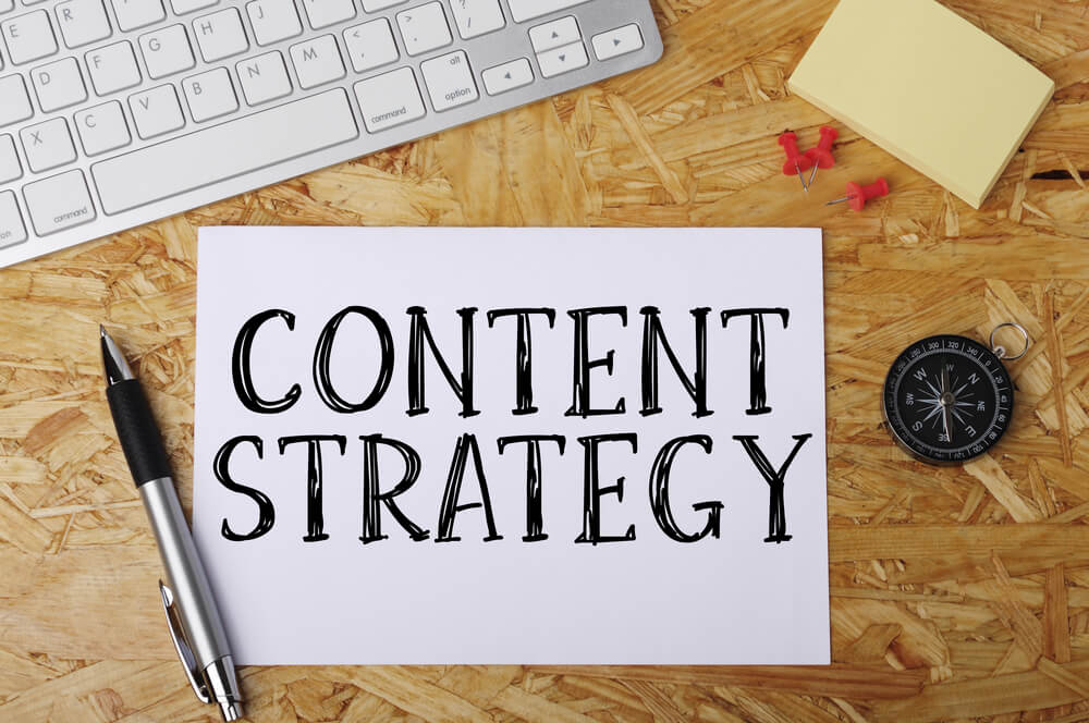 Content Strategy Written on a Paper