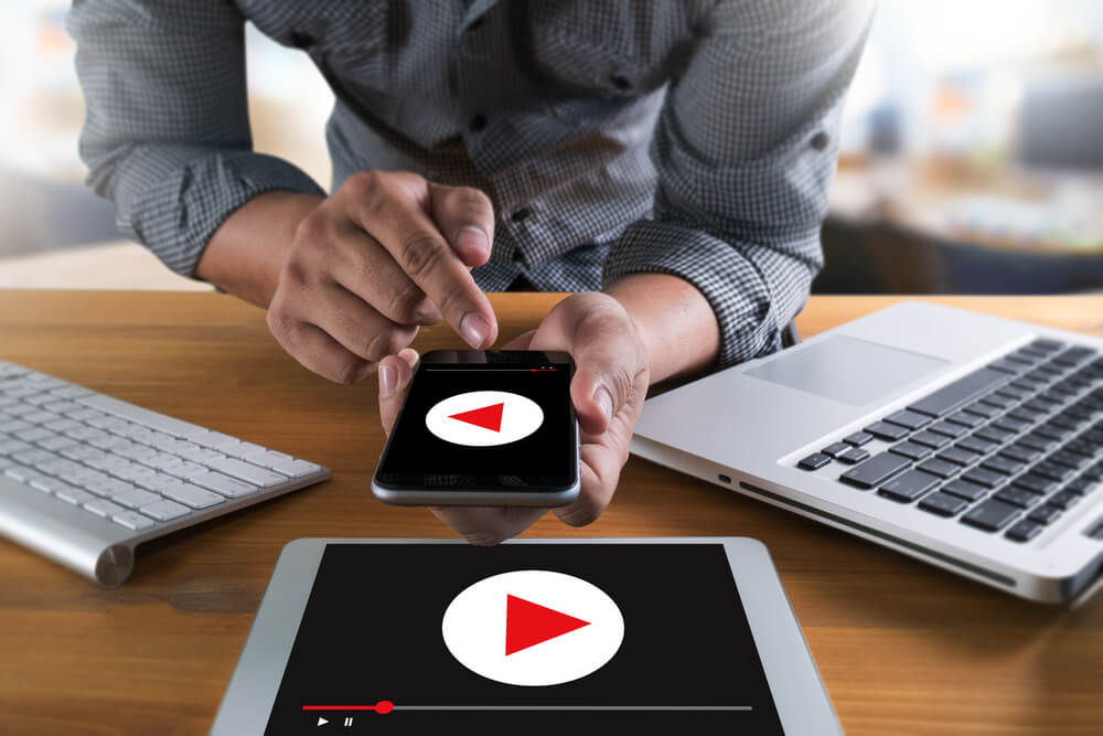 Video Content Marketing Concept