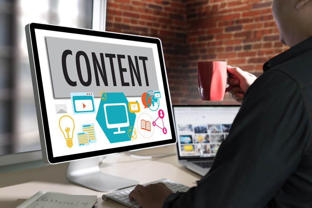 Content Marketing Content Data Blogging Media Publication Information Vision Concept